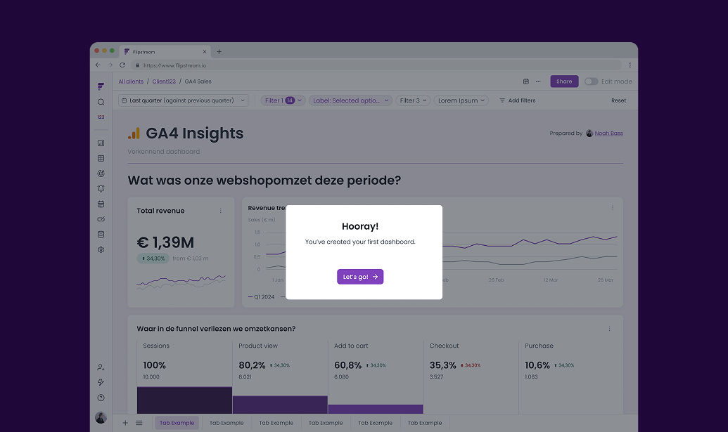 Generic dashboard view